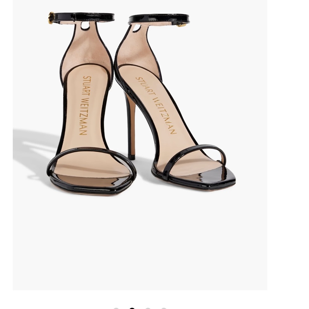 Stuart Weitzman Black Strappy Heels